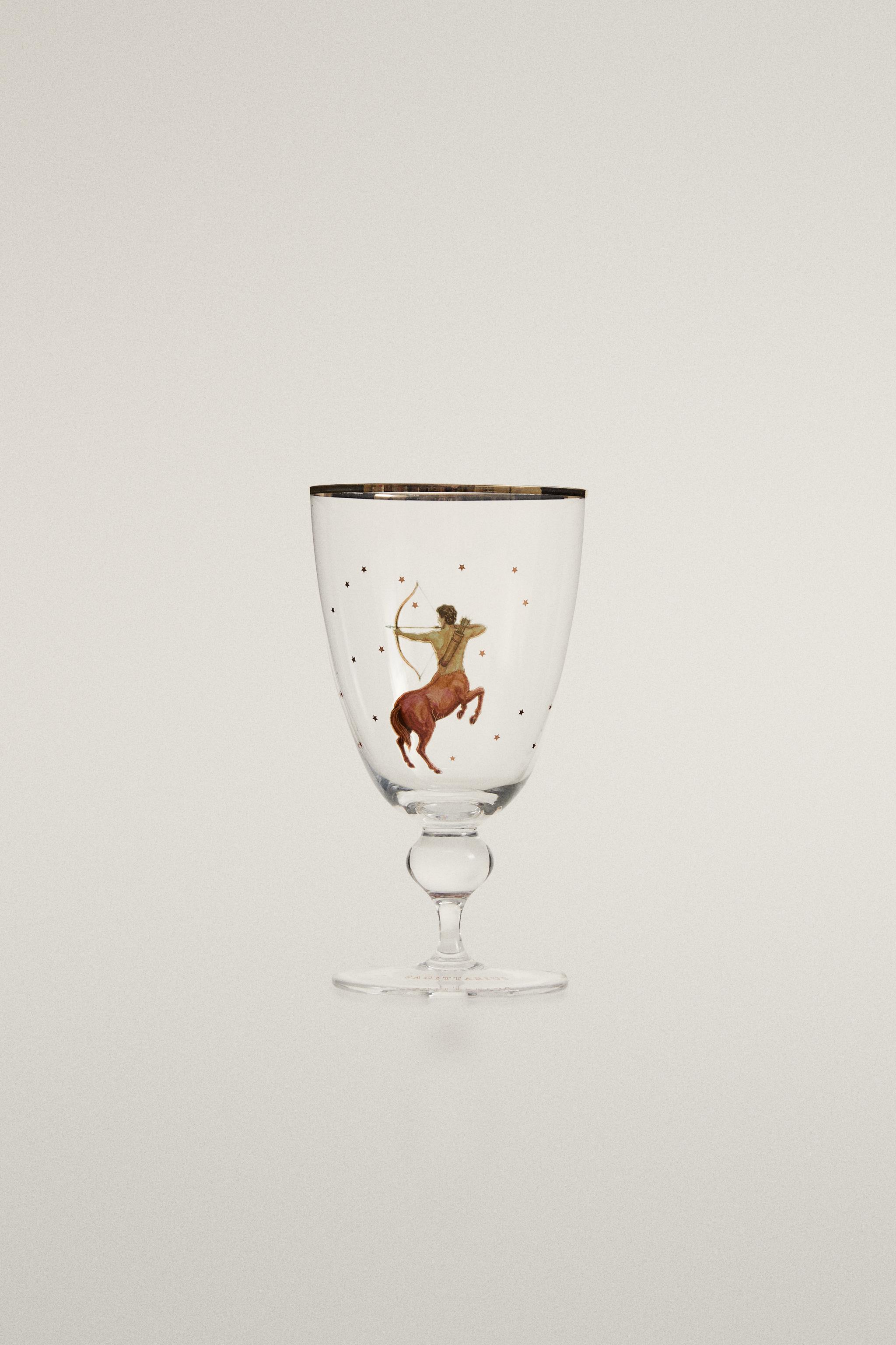 SAGITTARIUS ZODIAC WINE GLASS | MARISA BERENSON